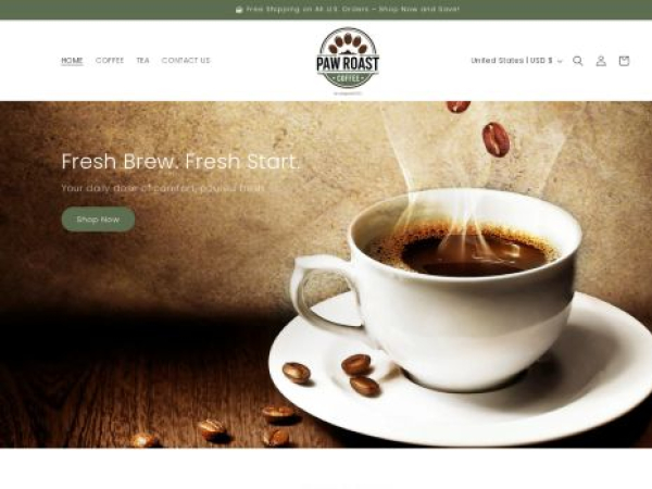 pawroastcoffee.com