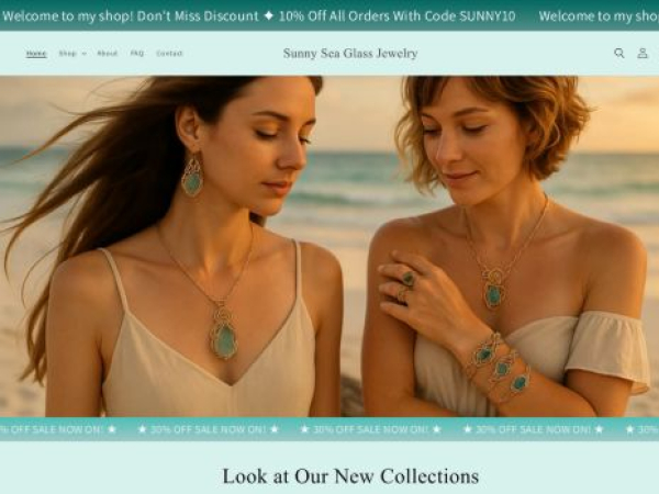 sunnyseaglassjewelry.com